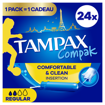 Image de Tampons regulier avec applicateur TAMPAX COMPAK