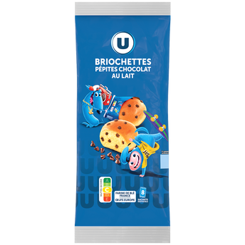 Image de U
Briochettes pépites chocolat au lait U 8 unités