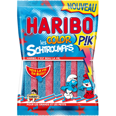 Bonbons gélifiés Color Schtroumpf Pik HARIBO, 180g - Super U, Hyper U, U  Express 