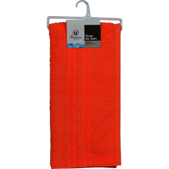 Image de U MAISON
Drap de bain éponge unie 100x150 cm