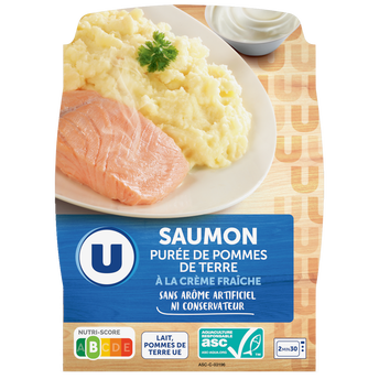 Image de U
Plat cuisiné individuel Saumon purée de pommes de terre