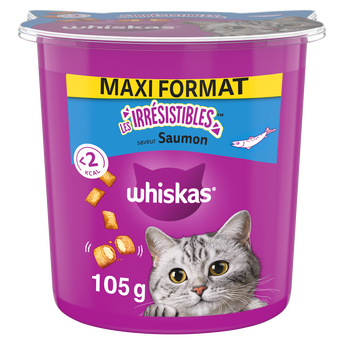 Image de Friandises chat Les Irrésistibles au saumon WHISKAS