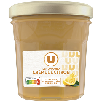 Image de U
Confiture de lemon curd, crème de citron à tartiner  pot de