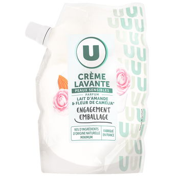 Image de U
Crème lavante lait amande&camelia recharge