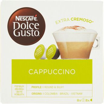Image de Nescafé cappuccino DOLCE GUSTO Nestlé x16 capsules