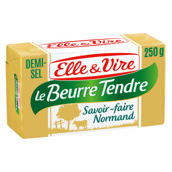 Image de Beurre demi-sel tendre ELLE&VIRE - plaquette
