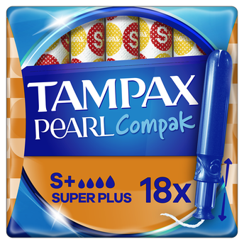 Image de Tampon compak pearl super plus avec applicateur TAMPAX