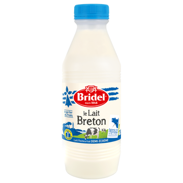 Bridel Lait Frais Demi-écrémé Pasteurisé Bridel - 1l