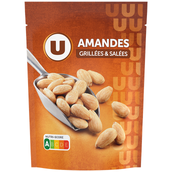Image de U
Amandes blanchies grillées et salées, paquet