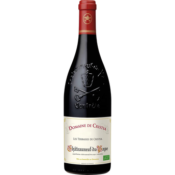 Image de Vin rouge AOP bio Châteauneuf du Pape "Domaine de Cristia", bouteillede