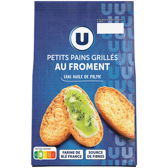 Image de U
Petits pains grillés au froment
