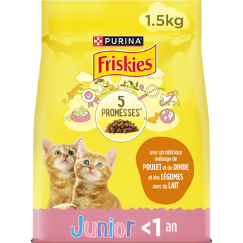 Image de Croquettes pour chatons Junior Poulet et Dinde FRISKIES