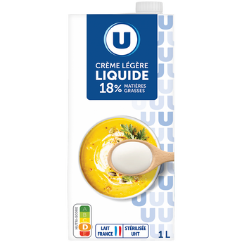 Image de U
Crème UHT liquide 18%MG - Brique