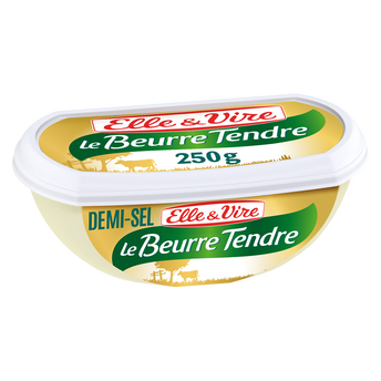 Image de Beurre tendre demi-sel ELLE&VIRE - barquette