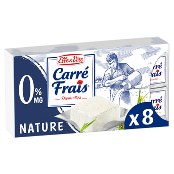 Image de Fromage à tartiner nature 0% MG CARRE FRAIS - 8 portions