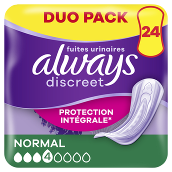 Image de Serviettes fuites urinaires ALWAYS discreet