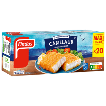 Image de Poisson pané Cabillaud FINDUS x20