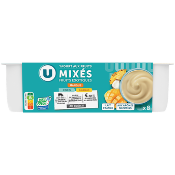 Image de U
Yaourts aux fruits mixes exotiques U