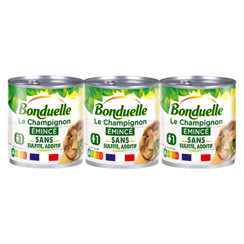 Image de Champignon émincé Épais Sans Sulfite BONDUELLE - boîte