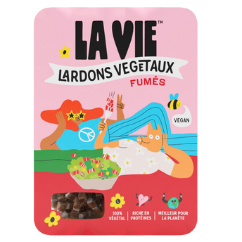 Image de Spécialité végétale type lardons fumés LA VIE 2x75g soit
