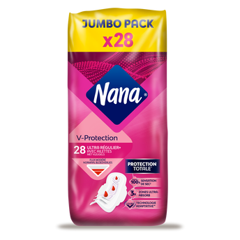 Image de Serviettes hygiéniques ultra régulier plus jumbo pack NANA