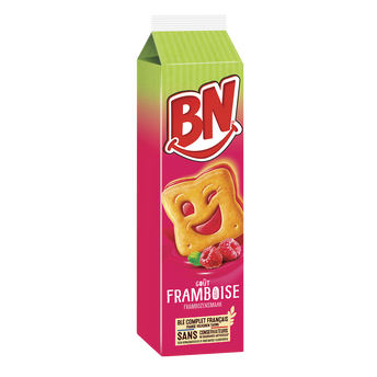 Image de Biscuits fourrés goût framboise BN x16