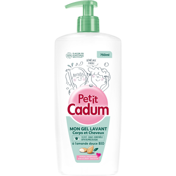 Image de Enfant Gel douche corps & cheveux amande douce CADUM Flacon Pompe