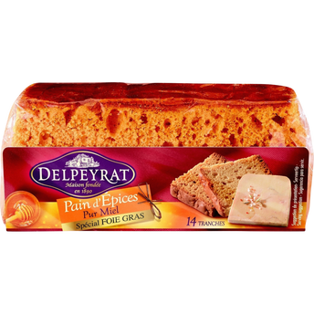 Image de Pain d'épices recette authentique au miel DELPEYRAT, blister de