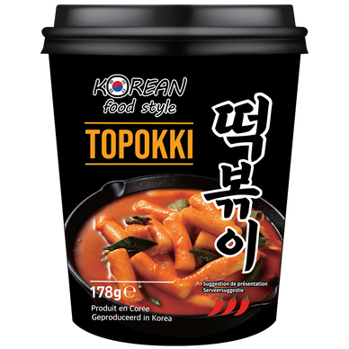 Cup topokki KOREAN FOOD STYLE 178g - Super U, Hyper U, U Express