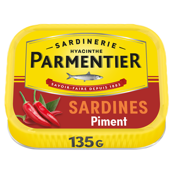 Image de Sardines huile d'olive et Piment PARMENTIER
