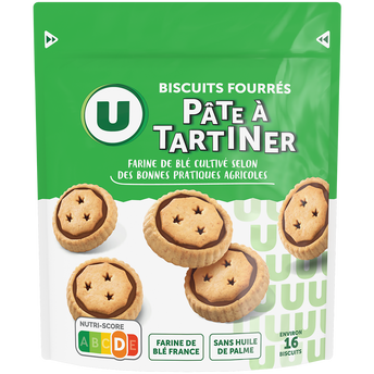 Image de U
Biscuit fourré pâte à tartiner