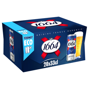 Image de Bière blonde 1664, 5,5° - Canettes