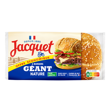 Jacquet Pain De Mie Hamburger Géants X4  330g Offre Économique