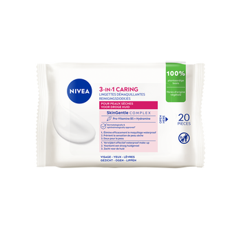 Image de Lingettes démaquillante peaux sèches NIVEA visage sachet