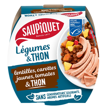 Image de Salade lentilles et thon SAUPIQUET