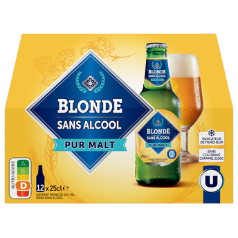 Image de U
Bière blonde sans alcool  Pack