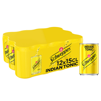 Image de Soda Indian Tonic SCHWEPPES - le pack de 12 canettes de