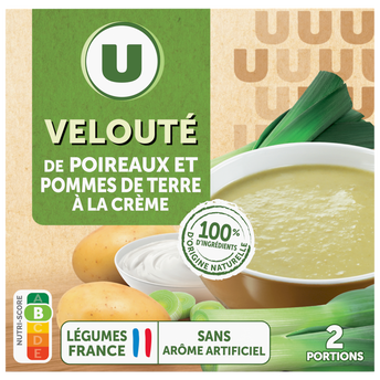Image de U
Soupe Velouté de poireaux et pommes de terre 2 briques de 30cl