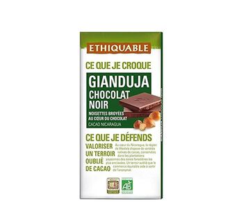 Image de Chocolat noir gianduja bio ETHIQUABLE tablette