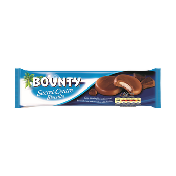 Image de Biscuits noix de coco et chocolat au lait BOUNTY, paquet