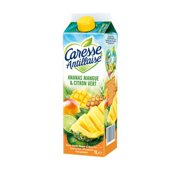 Caresse Antillaise Nectar Pasteurisé Ananas Mangue Et Citron Vert Caresse Antillaise, 1l