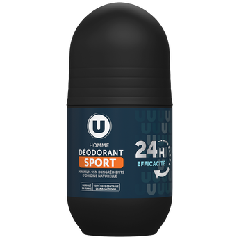 Image de U
Déodorant homme efficacité sport 24h, bille roll on