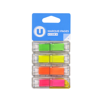 Image de U
Marque pages adhésif 4 coloris