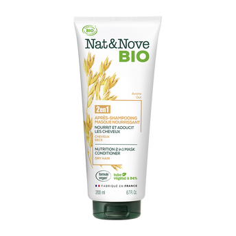 Image de Après-Shampooing à l'avoine pour cheveux secs NAT&NOVE BIO, tube