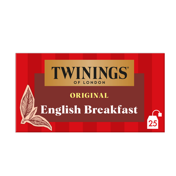Image de Thé English Breakfast TWININGS, 25 sachets