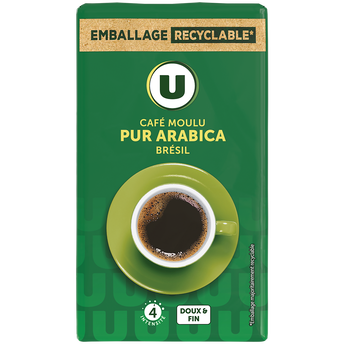 Image de U
Café moulu Bio PUR ARABICA BRESIL N°4 - Brésil