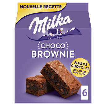 Image de Gâteaux brownie au chocolat Choco Brownie MILKA - Boîte de