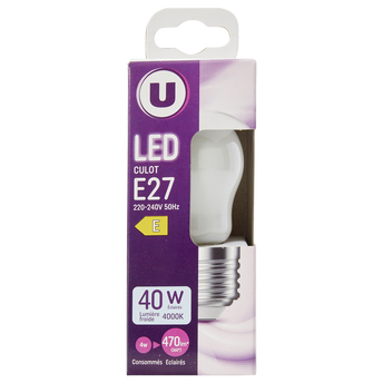 Image de U
Ampoule Led Mini ronde 40w E27 opaque
