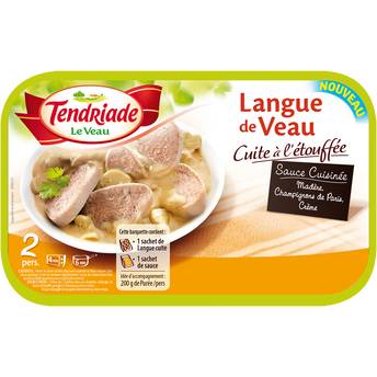 Image de Langue de veau cuite sauce madère, TENDRIADE, France, barquette