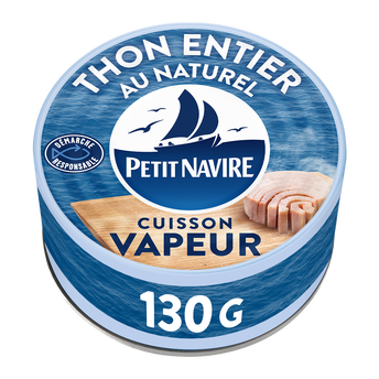 Image de Thon entier au Naturel Cuisson Vapeur nature PETIT NAVIRE